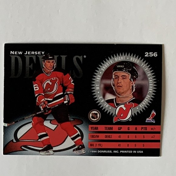 New Jersey Devils Vintage NHL Hockey Cards - Lot of 22 w/ Brodeur Custom Case - Picture 12 of 15